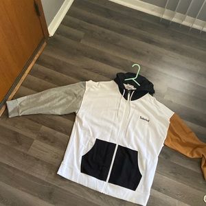 Timberland,black,brown and white hoodie.